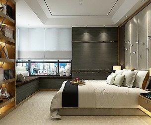 Stylish master bedroom design  90