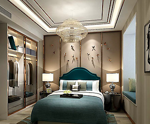 Stylish master bedroom design  93