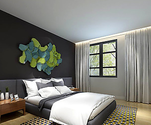 Stylish master bedroom design  94
