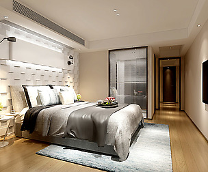 Stylish master bedroom design  95