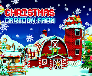 Cartoon Christmas Farm