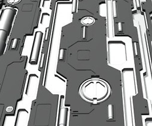 Sci-fi Floor Section KB020 (Kitbash À la carte)