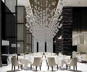 luxury large hotel restaurant  03
