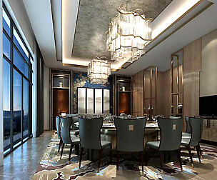 luxury large hotel restaurant  04