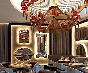 luxury large hotel restaurant  06