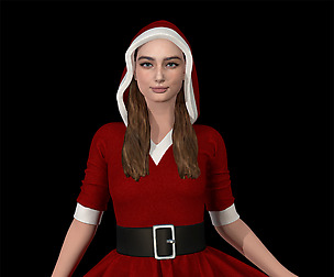 Santa girl cute