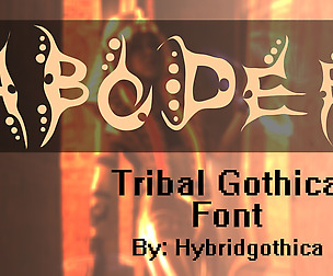 Tribal Gothica Font.