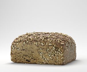 Photorealistic Sunflower Seed Bread