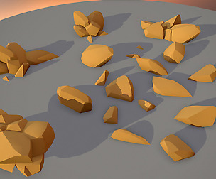 Free LowPoly Rocks Set02