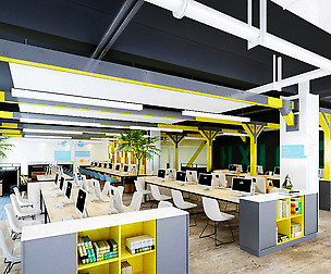 Office meeting room reception hall 02