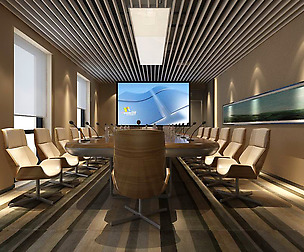 Conference room office reception hall 28