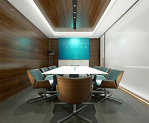Conference room office reception hall 01