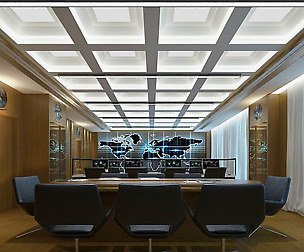 Conference room office reception hall 03
