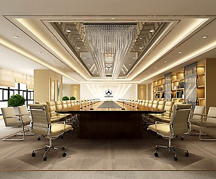Conference room office reception hall 06