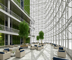 Office reception area meeting room 06