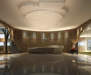 Office meeting room reception hall 01