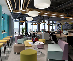 Office meeting room reception hall 02