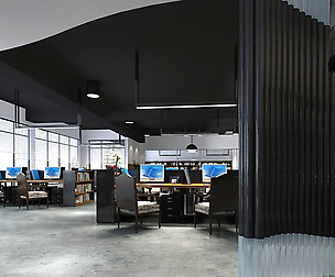 Office meeting room reception hall 04