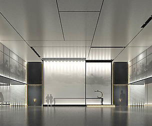 Office meeting room reception hall 08