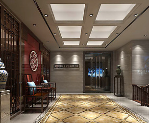 office reception hall design complete 01