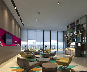 office reception hall design complete 02