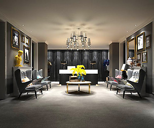 Beauty salon reception hall spa center 01