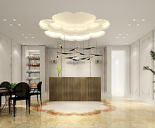 Beauty salon reception hall spa center 02