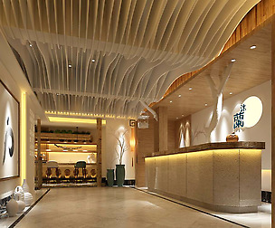 Beauty salon reception hall spa center 03