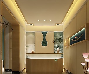 Beauty salon reception hall spa center 04