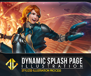 Dynamic Splash Page Illustration