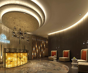 Beauty salon reception hall spa center 10