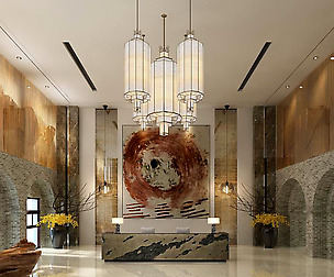 Hotel reception hall design complete 02
