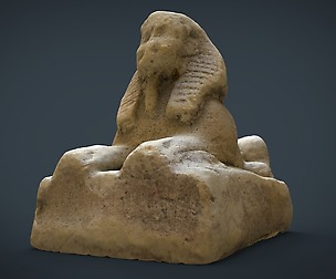 Ancient Realistic sphinx