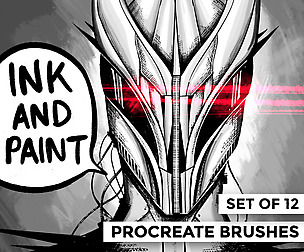 Ink and paint Procreate brushes