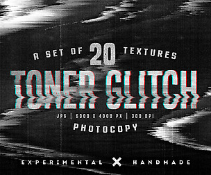 Toner Glitch photocopy textures