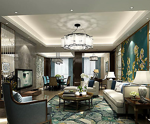Stylish avant-garde living room design 75