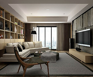 Stylish avant-garde living room design 91