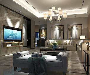 Stylish avant-garde living room design 96