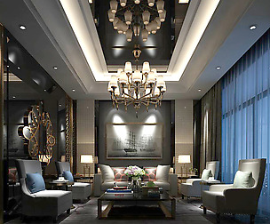 Stylish avant-garde living room design 98
