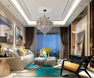 Stylish avant-garde living room design 113