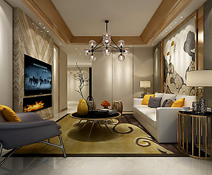 Stylish avant-garde living room design 120