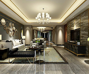 Stylish avant-garde living room design 121