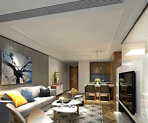 Stylish avant-garde living room design 128
