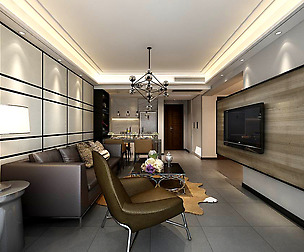 Stylish avant-garde living room design 130