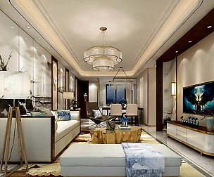 Stylish avant-garde living room design 139
