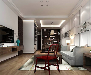 Stylish avant-garde living room design 146