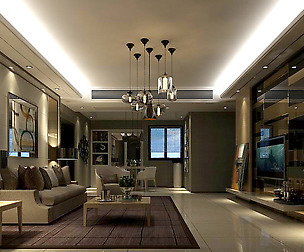 Stylish avant-garde living room design 198