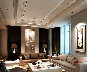 Stylish avant-garde living room design 200
