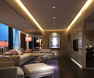 Stylish avant-garde living room design 203