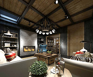 Stylish family living room design 07